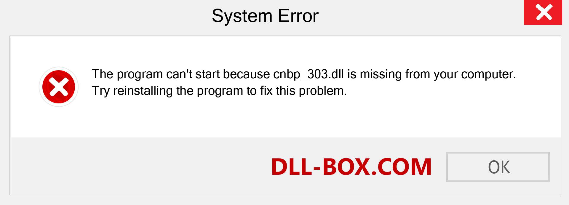  cnbp_303.dll file is missing?. Download for Windows 7, 8, 10 - Fix  cnbp_303 dll Missing Error on Windows, photos, images